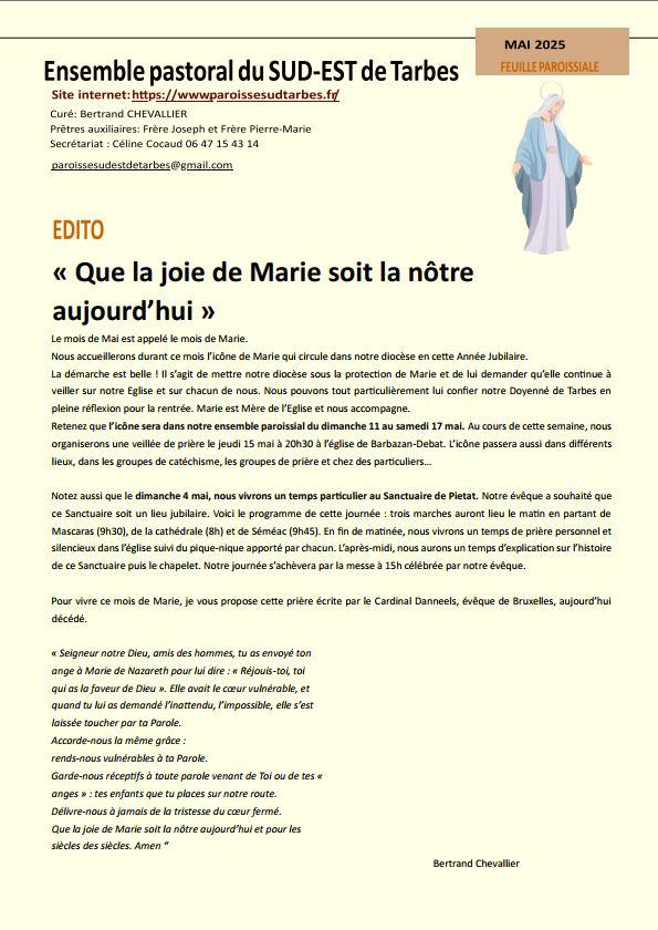 2025 05 1 feuille paroissiale mai 2025 fond creme 1